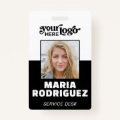 カスタムCorporateBadge従業員/イベントID (写真あり) バッジ (正面)