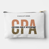 カスタムCPA公認会計士Leopard アクセサリーポーチ (裏面)