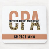 カスタムCPA公認会計士Leopard マウスパッド (正面)