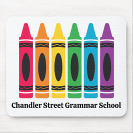 カスタムCrayonマウスパッド – 学校名 マウスパッド