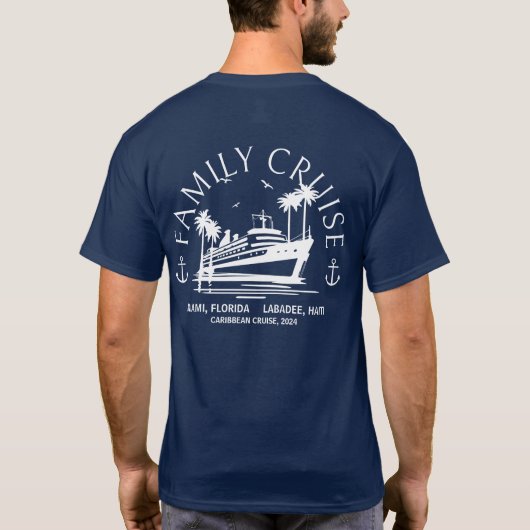 カスタムCruise Shirt Family Groupマッチング Tシャツ (裏面)