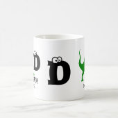 カスタムDは恐竜のかわいいTレックス コーヒーマグカップ (中央)