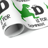 カスタムDは恐竜のかわいいTレックス ラッピングペーパー (ロールコーナー)