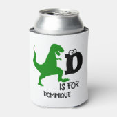 カスタムDは恐竜のかわいいTレックス 缶クーラー (缶正面)