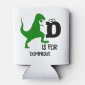 カスタムDは恐竜のかわいいTレックス 缶クーラー (裏面)