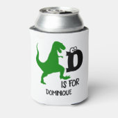 カスタムDは恐竜のかわいいTレックス 缶クーラー (缶裏面)