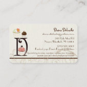 カスタムDモノグラムデザートベーカリー事業 名刺 (裏面)