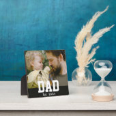 カスタムDad Establishedモダンボールドテキスト フォトプラーク (インサイチュ)