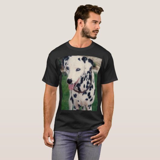 カスタムDalmatian Dogあなたのペットの写真をアップロード Tシャツ (正面フル)