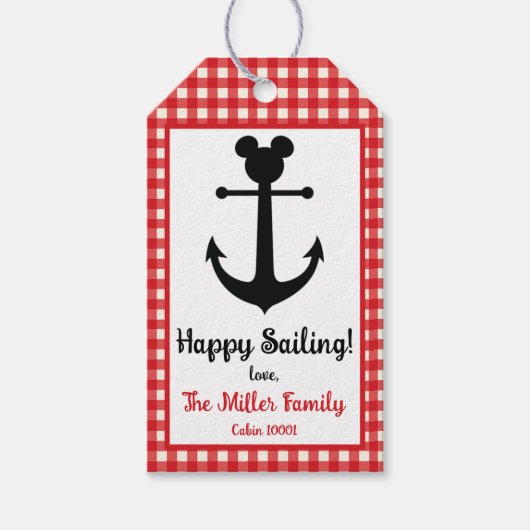 カスタムDCL魚エクステンダー、ピクシーのダストクルーズミッキー ギフトタグ (正面)