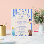 カスタムDirty Sodaメニュー | 印刷可能なソーダバー標識 アクリルサイン (ウェディング)