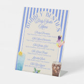 カスタムDirty Sodaメニュー | 印刷可能なソーダバー標識 台座サイン (正面)