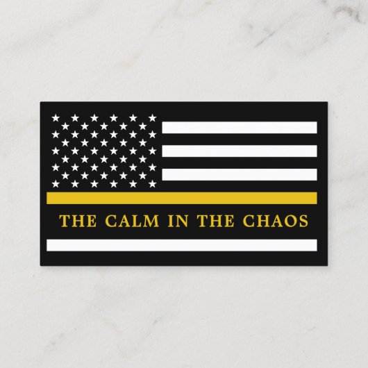 カスタムDispatcher 911ロゴ・エマージェンシー・サービス 名刺 (裏面)