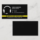 カスタムDispatcher Emergency Services従業員ロゴ 名刺 (正面/裏面)