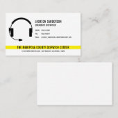 カスタムDispatcher Emergency Services従業員ロゴ 名刺 (正面/裏面)