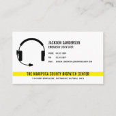 カスタムDispatcher Emergency Services QRコード 名刺 (正面)