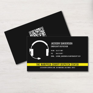 カスタムDispatcher Emergency Services QRコード 名刺