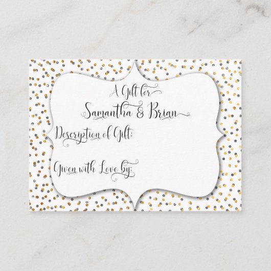 カスタムDisplay Shower Insert, 2 エンクロージャーカード (裏面)