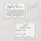 カスタムDisplay Shower Insert, 2 エンクロージャーカード (正面/裏面)