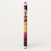 カスタムDIYモノグラムのヴィンテージサンセットレディーパープル Case-Mate iPhoneケース (裏面/右)