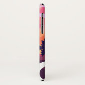 カスタムDIYモノグラムのヴィンテージサンセットレディーパープル Case-Mate iPhoneケース (裏面/左)