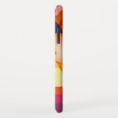 カスタムDIYヴィンテージモノグラムのサンセットパープル Case-Mate iPhoneケース (裏面/右)