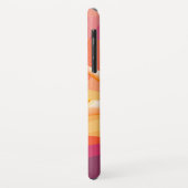 カスタムDIYヴィンテージモノグラムのサンセットパープル Case-Mate iPhoneケース (裏面/左)