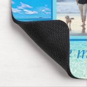 カスタムDIY写真パーソナライズビーチラブマイファミリー マウスパッド (コーナー)