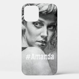 カスタムDIY可愛いモノグラムのフォトウーマンアートシック iPhone 12 PROケース