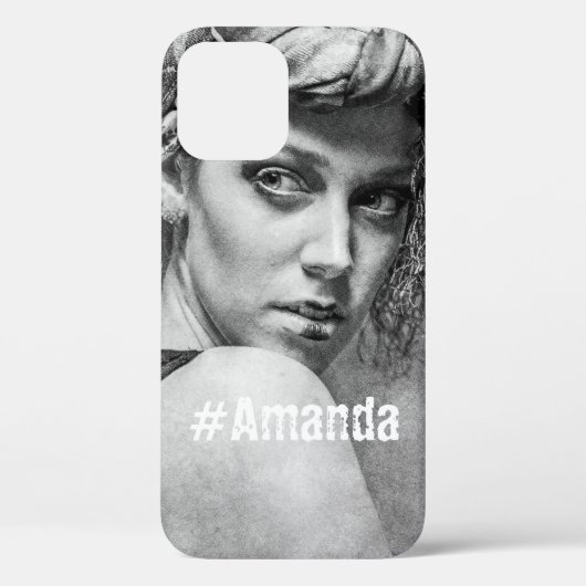 カスタムDIY可愛いモノグラムのフォトウーマンアートシック Case-Mate iPhoneケース (裏面)