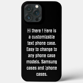 カスタムDIY文字モダントレンディー白黒シック iPhone 13 PRO MAXケース