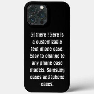 カスタムDIY文字モダントレンディー白黒シック iPhone 13 PRO MAXケース