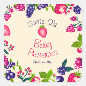 カスタムDIY缶詰クリーム・ベリーシザーズ スクエアシール (正面)