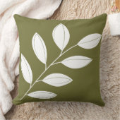 カスタムdiy自分で色のトレンド緑の白 クッション (ブランケット)