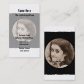 カスタムDIY |のパーソナライズな写真フレーム 名刺 (正面/裏面)