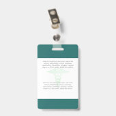 カスタムDoctor Photo Logoバーコード名 バッジ (クリップ付き裏面)