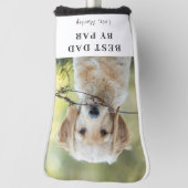 カスタムDog写真最高のパパバイパーパーソナライズされた ゴルフヘッドカバー (回転90)