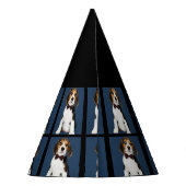 カスタムDog Photo 7th birthday partyパーティーハット パーティーハット (裏面)