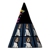 カスタムDog Photo 7th birthday partyパーティーハット パーティーハット (右)