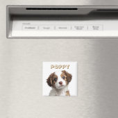 カスタムDog Photo Magnet – 名パーソナライズされた前 マグネット (インサイチュ (食洗機))