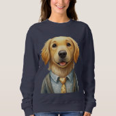 カスタムDog Photo Sweatshirt - Cozyスタイルfor Women スウェットシャツ (正面)