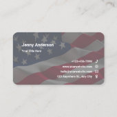 カスタムEagle American Flagの名刺 名刺 (裏面)