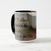 カスタムEditorsPickによる黒15ozコンボカフェのマグカップ マグカップ (正面左)