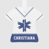 カスタムEMT EMS救急医療隊員ファースト・レスポンダー オーナメント (裏面)