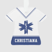 カスタムEMT EMS救急医療隊員ファースト・レスポンダー オーナメント (正面)