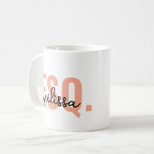 カスタムEsquire Mug ・ Esquire Est ・ Law Studden コーヒーマグカップ (正面左)