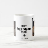 カスタムEST YEAR DOG MUM最高のの写真 コーヒーマグカップ (中央)