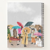 カスタムEutitic Beige 8.5インチx 11インチスパイラル ノートブック (裏面)