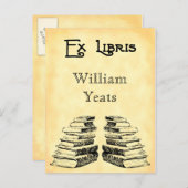 カスタムEx Libris and Booksはがき ポストカード (正面/裏面)