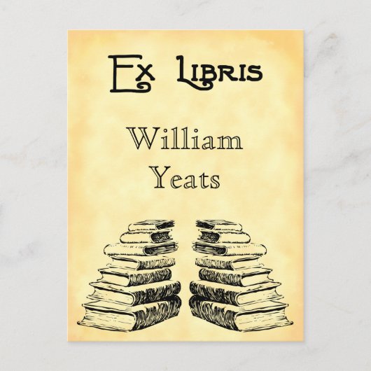 カスタムEx Libris and Booksはがき ポストカード (正面)